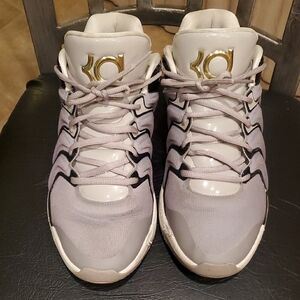 Nike KD 17 Light Iron Ore/ Metallic Gold Basketball Shoes